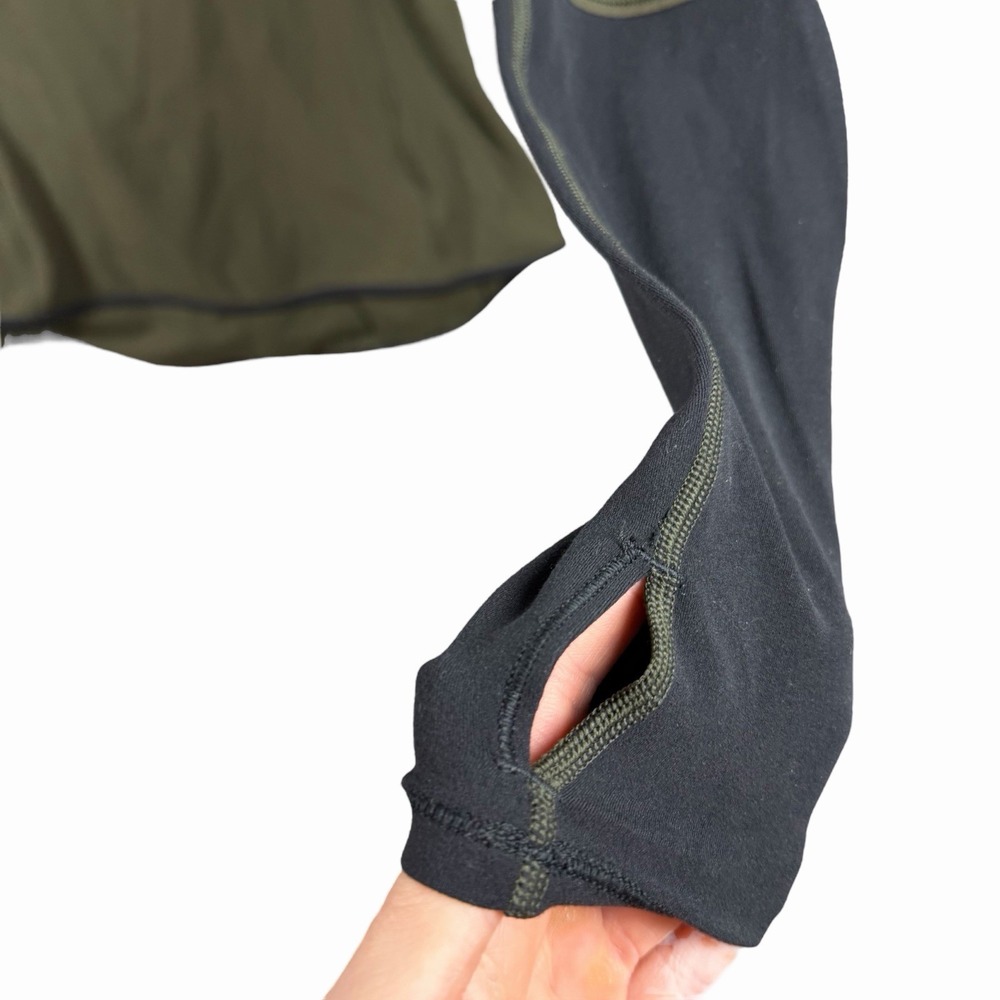 Lululemon Shape Up Dark Olive Black Pullover Nulu Sz 4 (approx)‎ - Picture 6 of 12